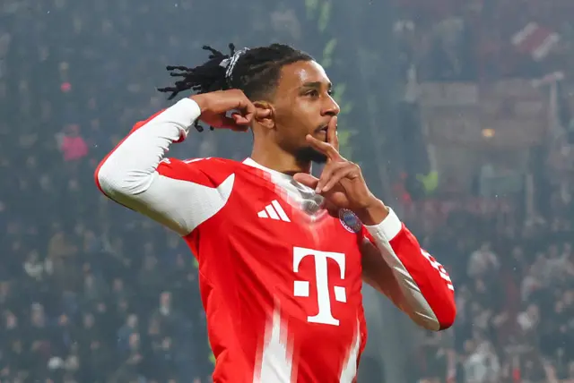 Olise celebrates