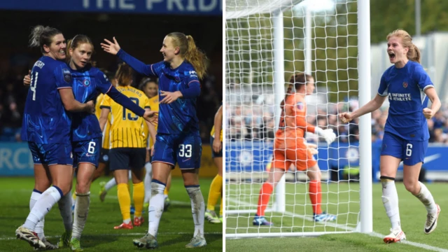 CHE v BHA goal celebrations in the last two seasons