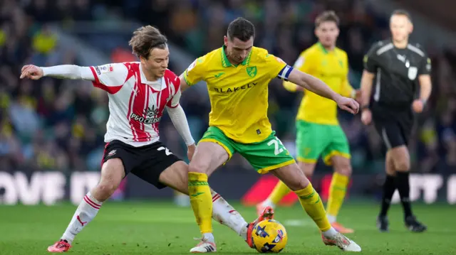Norwich and Southampton meet at Carrow Road