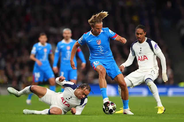 Marcos Llorente of Atletico Madrid in action