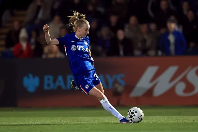 Aggie Beever-Jones of Chelsea shoots