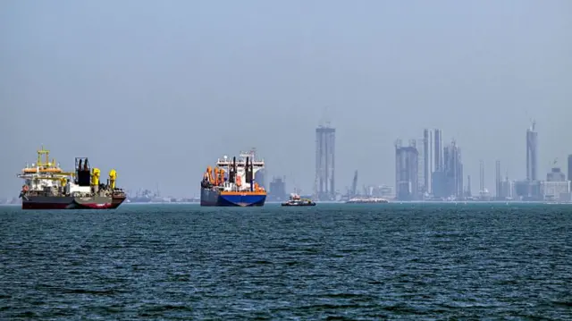 Tankers in the Strait of Hormuz
