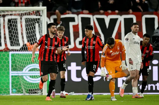Martin Erlic of FC Midtjylland celebrates
