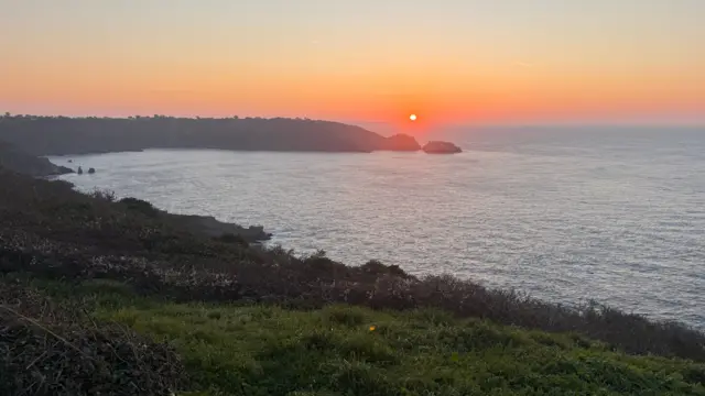 Sunrise over Icart Point in Guernsey