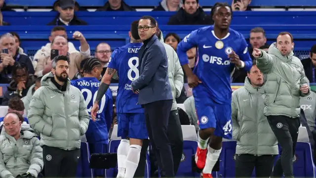 Liam Rosenior and Enzo Fernandez