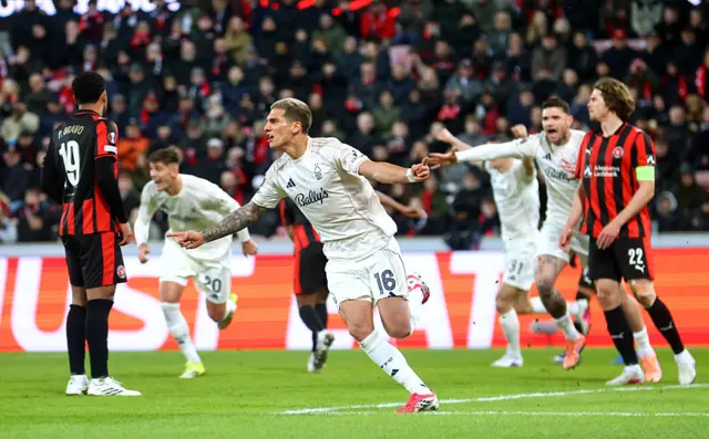 Nicolas Dominguez of Nottingham Forest