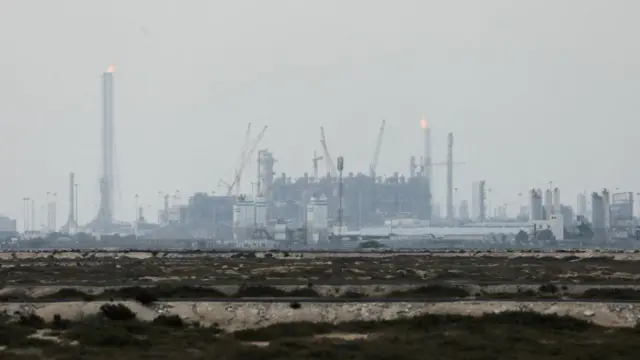 Ras Laffan complex before it was attacked.