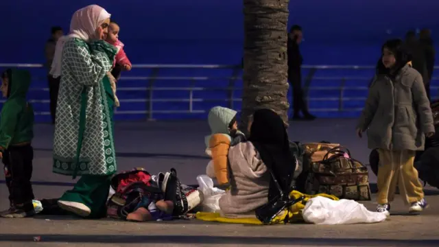 Residents evacuate after Irsaeli strikes in Lebanon, Beirut - 02 Mar 2026