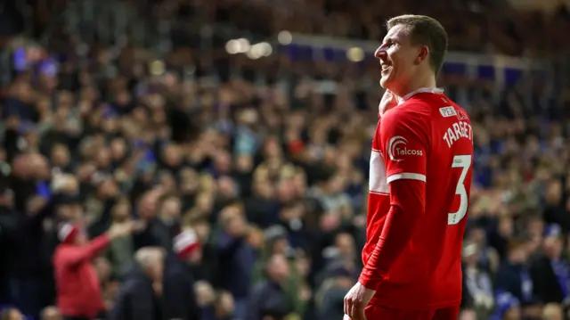 Matt Targett celebrates scoring