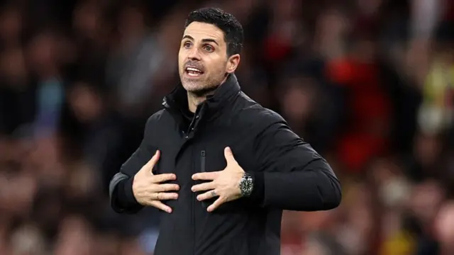 Arsenal manager Mikel Arteta during the Premier League match between Arsenal and Chelsea at Emirates Stadium on March 01, 2026.