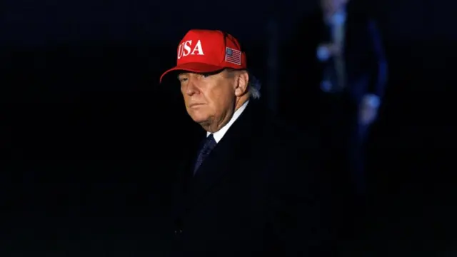 US President Trump returns to the White House, Washington