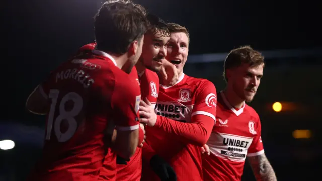 Middlesbrough celebrate scoring