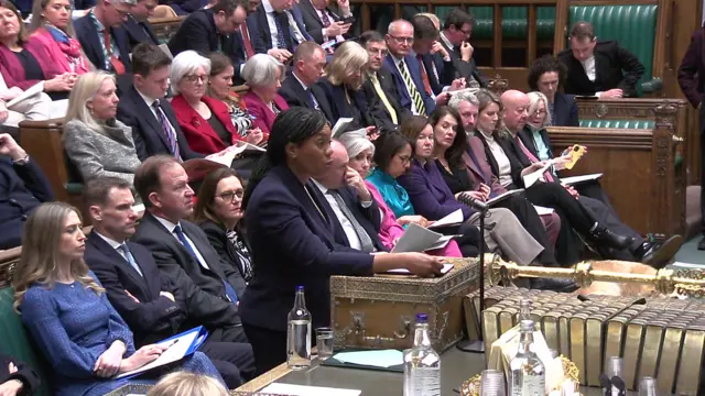 Kemi Badenoch speaking in Commons
