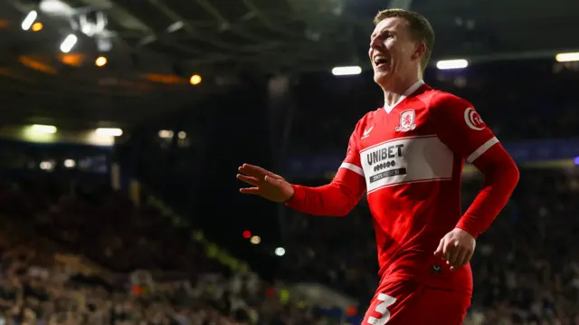 Matt Targett celebrates scoring