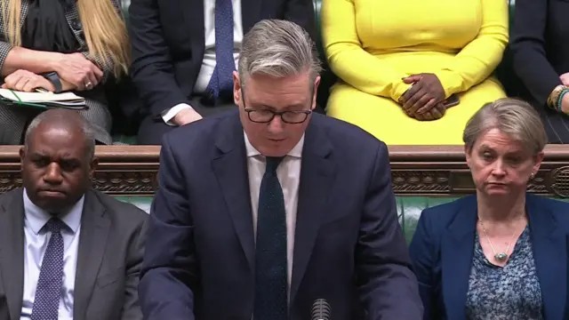 Keir Starmer speaking in parliament
