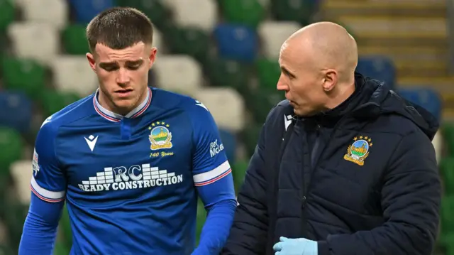 Offord had only just returned from a four-month spell on the sidelines when he was forced off against Portadown