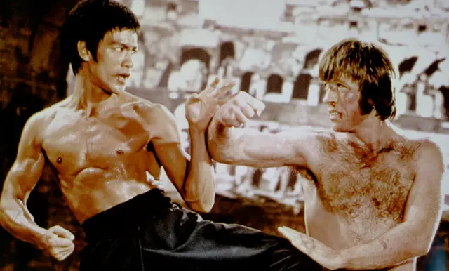 Bruce Lee and Chuck Norris in 1972's The Way of the Dragon