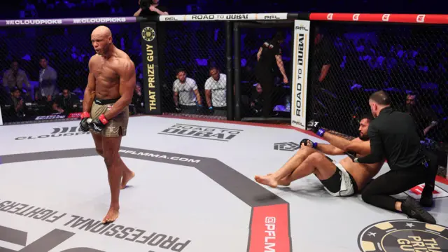 Linton Vassell celebrates victory