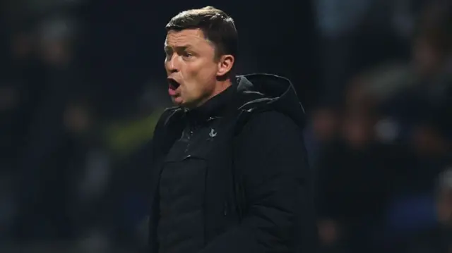 Preston boss Paul Heckingbottom shouts instructions from the touchline