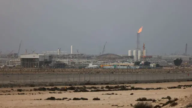 A picture of Qatar Energy's operating facilities on March 3, 2026 in Ras Laffan Industrial City, Qatar.