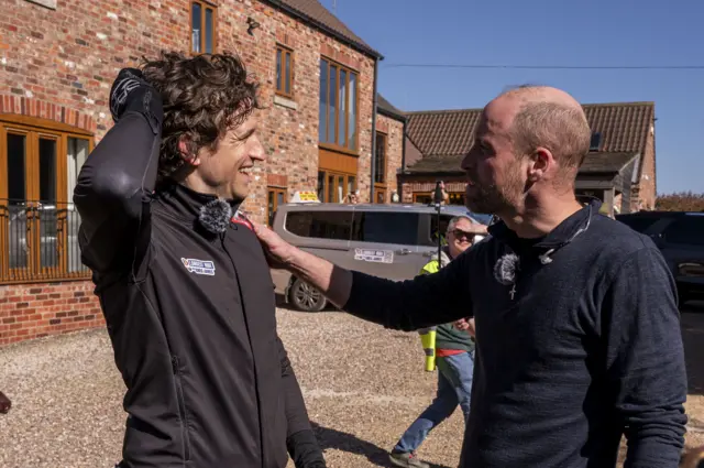 Greg James meets Prince William on Day 4 of his Comic Relief challenge