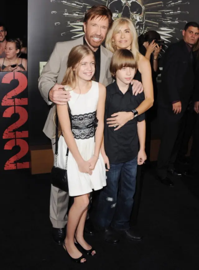 The family of four on the red carpet