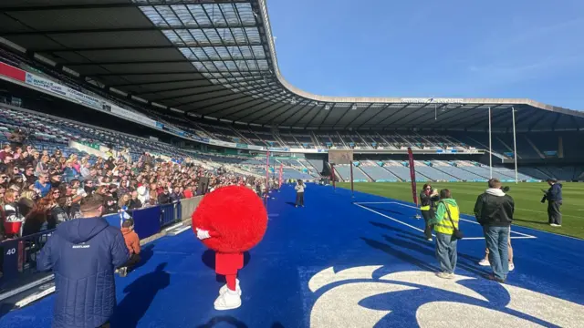 the scene at Murrayfield