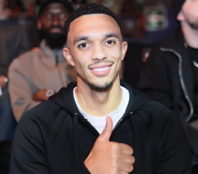 Trent Alexander-Arnold smiling with his thumb up
