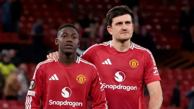 Harry Maguire and Kobbie Mainoo