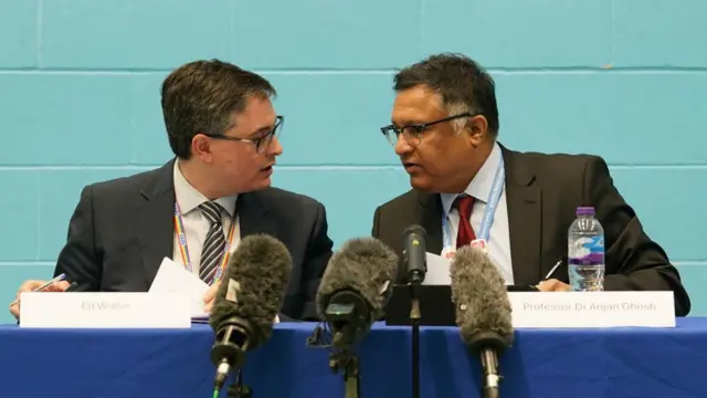 Ed Waller (left), Deputy Chief Executive and Chief Commissioning Officer at NHS Kent and Medway, and Professor Dr Anjan Ghosh, Kent County Council Director of Public Health,