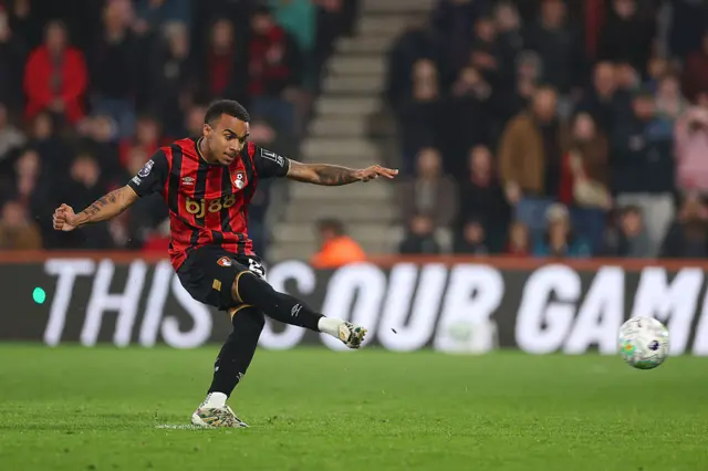 Eli Junior Kroupi of AFC Bournemouth scores his team's second goal