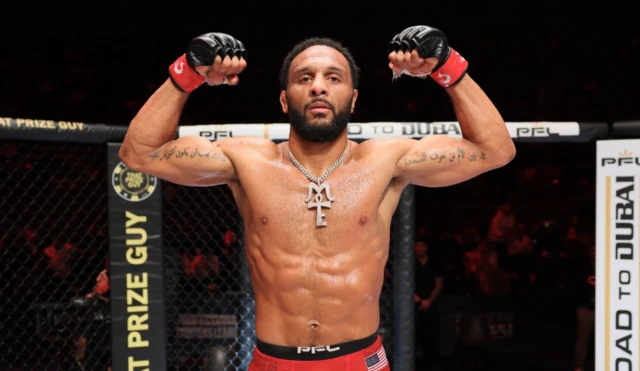 AJ McKee flexes his muscles