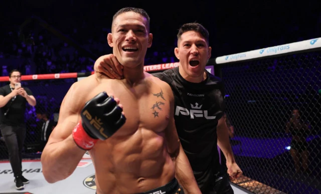 Costello van Steenis and Gino his brother celebrate