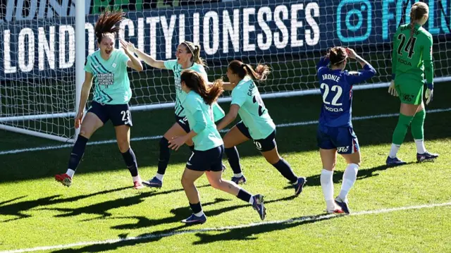 London City Lionesses celebrate