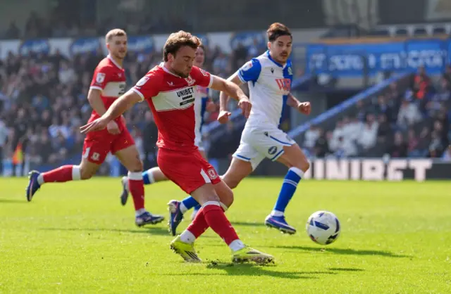 Middlesbrough's Aidan Morris shoots