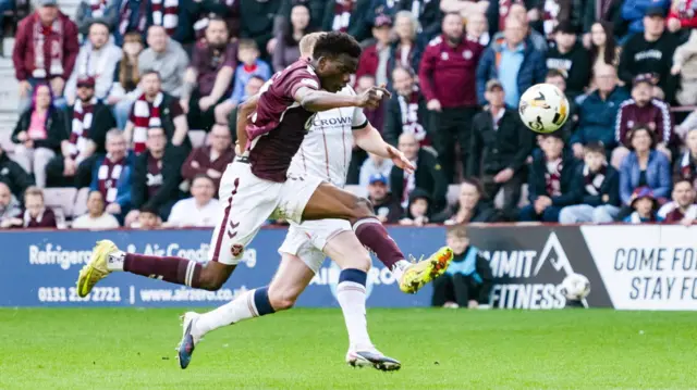 Pierre Landry Kabore misses the target