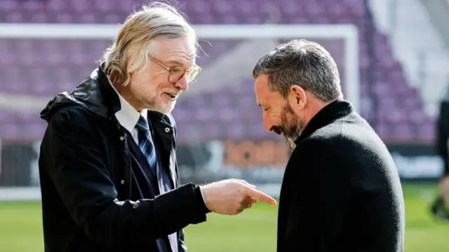 Steven Pressley and Derek McInnes