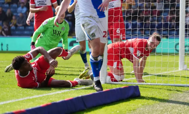 Middlesbrough's Luke Ayling reacts after missing a chance