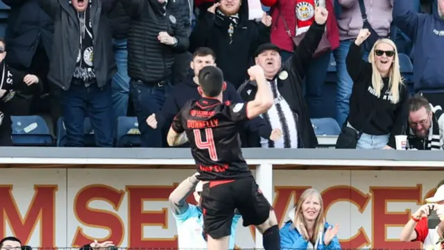 Liam Donnelly scored the winner for St Mirren