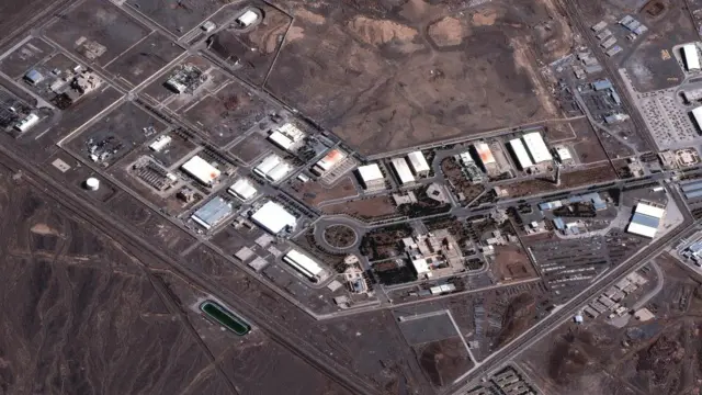 Overhead view of the Natanz fuel enrichment complex