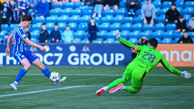 Findlay Curtis scores for Kilmarnock against Livingston