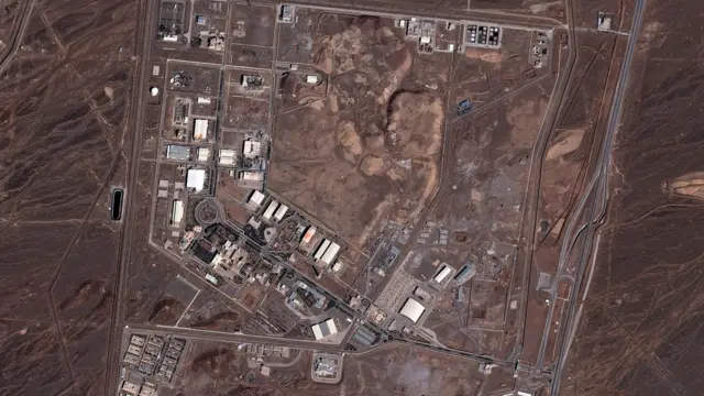 Satellite image of the nuclear facility on 2 March