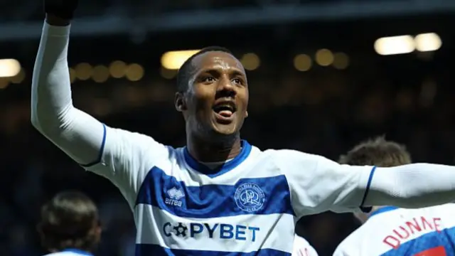 Richard Kone celebrating for QPR