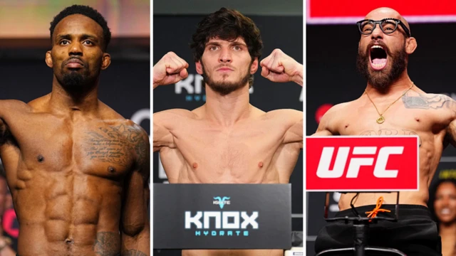Lerone Murphy, Movsar Evloev and Jean Silva are shirtless