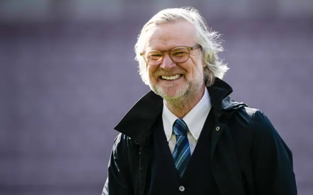 Dundee manager Steven Pressley before a William Hill Premiership match between Heart of Midlothian and Dundee at Tynecastle Park, on March 21, 2026, in Edinburgh, Scotland.