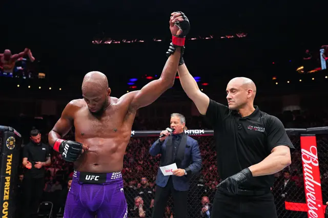 Michael 'Page' Venom Page has his hand raised