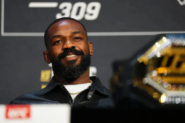Jon Jones smiles