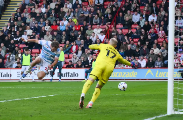 Sam Smith of Wrexham scores