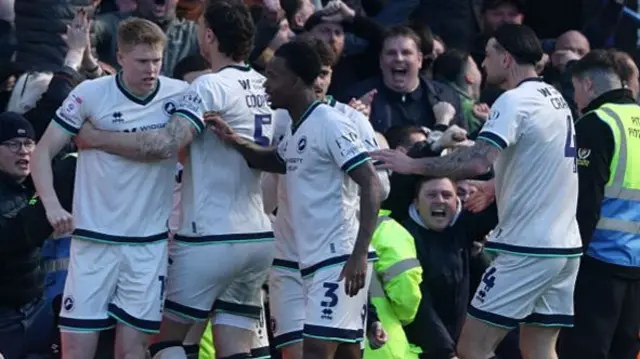 Josh Coburn of Millwall celebrates