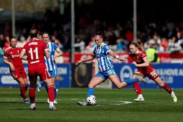 Hayes dribbles through several red shirts